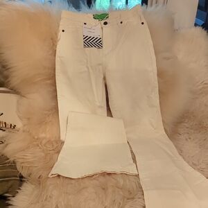 Sandrine Rose White Flared Jeans From Free People